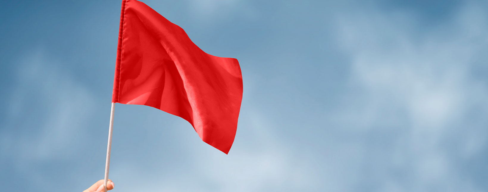 waving a red flag