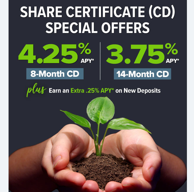 Share Certificate Special Offers