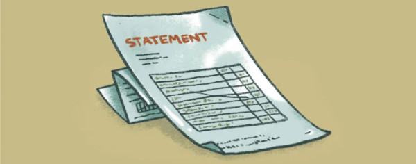 illustration of financial statement