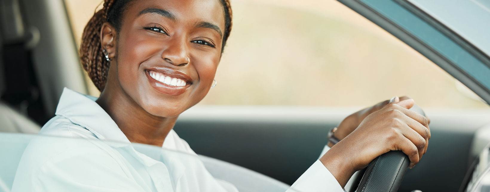 photo of woman driving